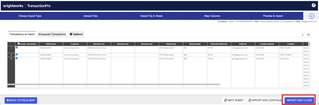 QuickBooks Online - Import Customer Invoices from Usked (Transaction Pro) 10 image 82